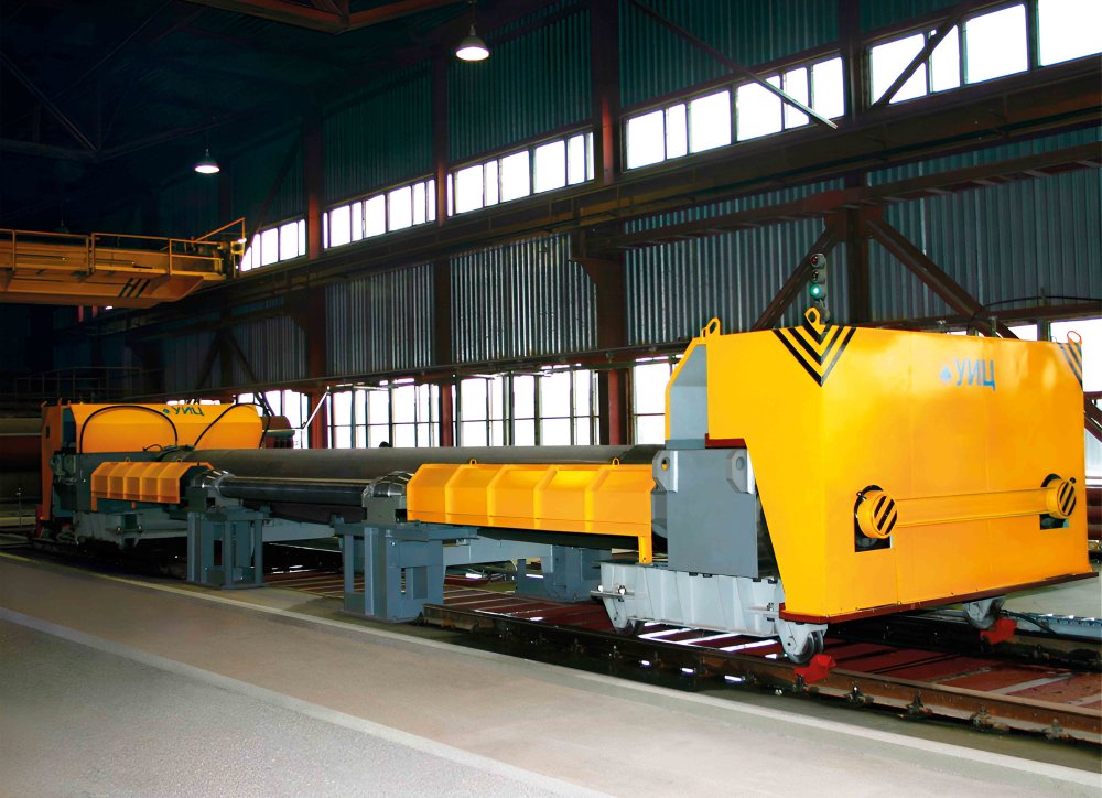 Пресс для гидравлических испытаний труб магистральных газопроводов для завода Газпром