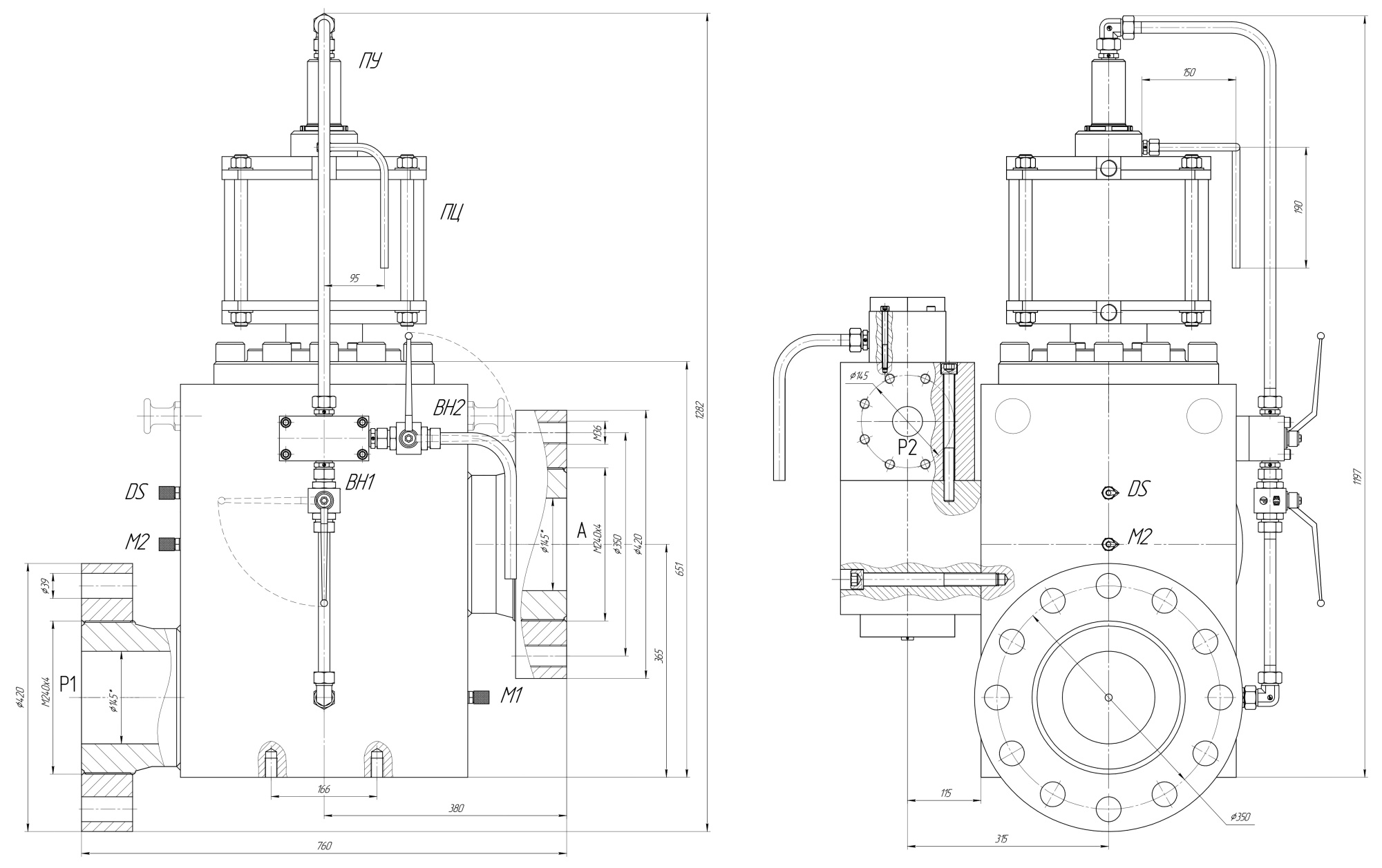 Клапан гидросбива (аналог Dr BREIT) КГС 150.28